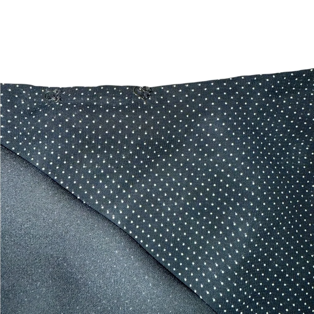 Ralph Lauren Vintage Black Polka Dot Mini Wrap Skirt Size 12